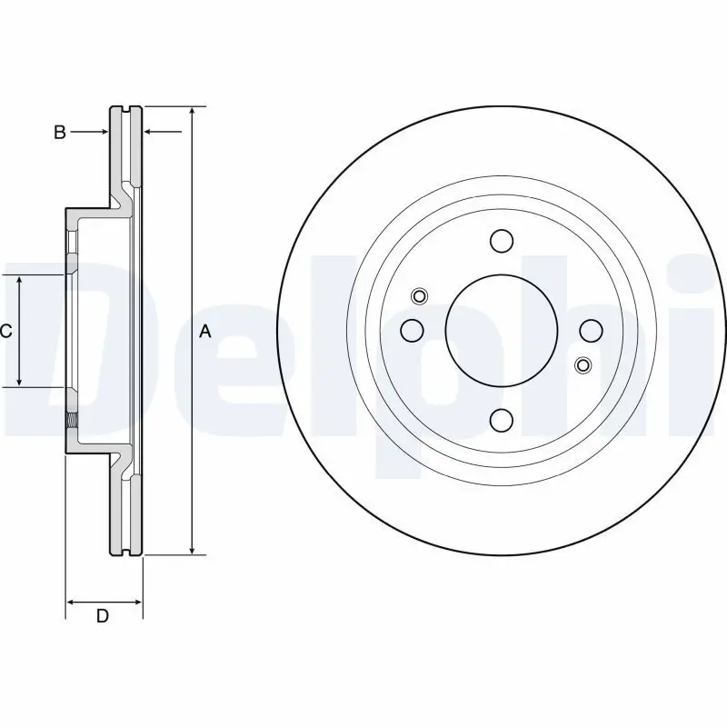 Bremžu diski DELPHI BG4830C
