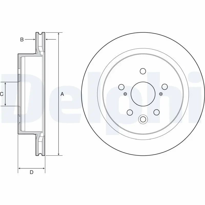 Bremžu diski DELPHI BG4962C