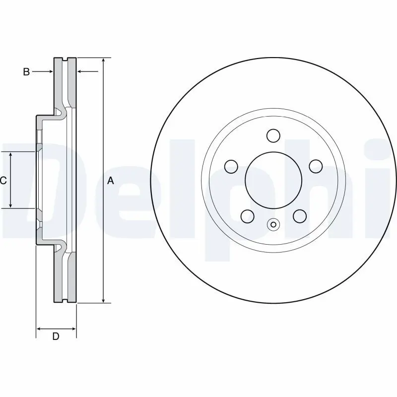 Bremžu diski DELPHI BG4965C