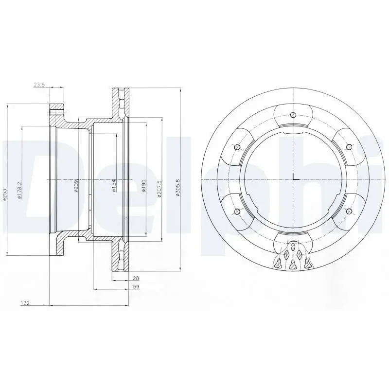 Bremžu diski DELPHI BG9069