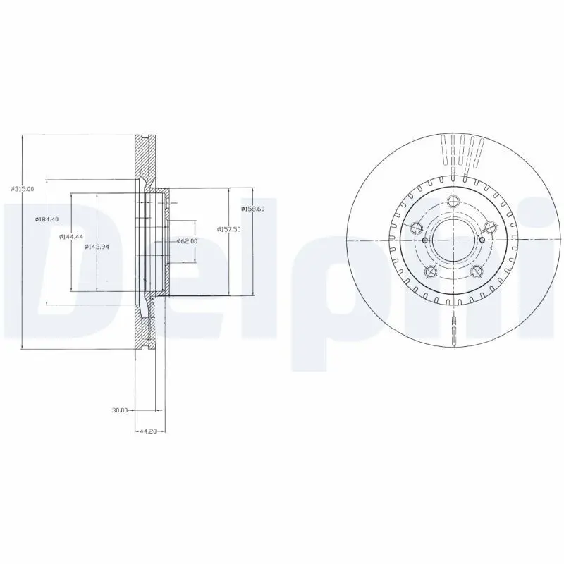 Bremžu diski DELPHI BG9074