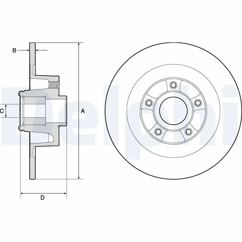 Bremžu diski DELPHI BG9135RS