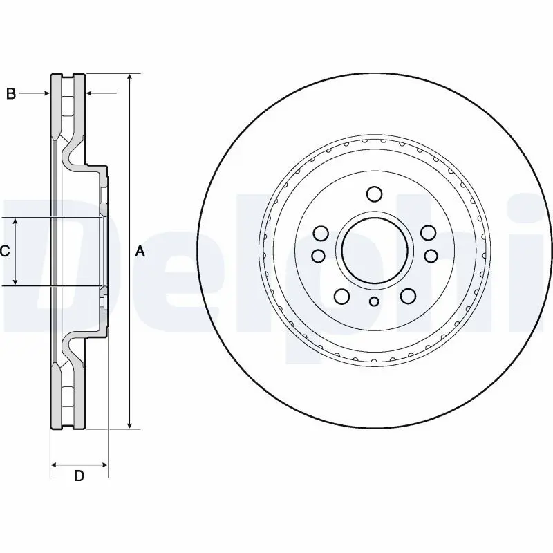 Bremžu diski DELPHI BG9175C