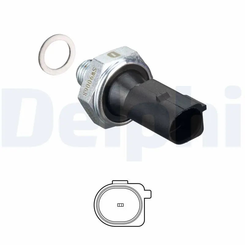 Eļļas spiediena devējs DELPHI SW90068