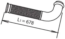 Izplūdes caurule DINEX 66220