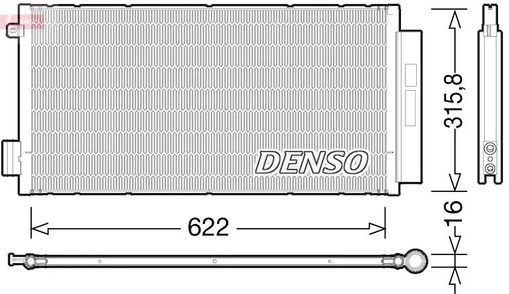 Kondensators, Gaisa kond. sistēma Denso DCN09044