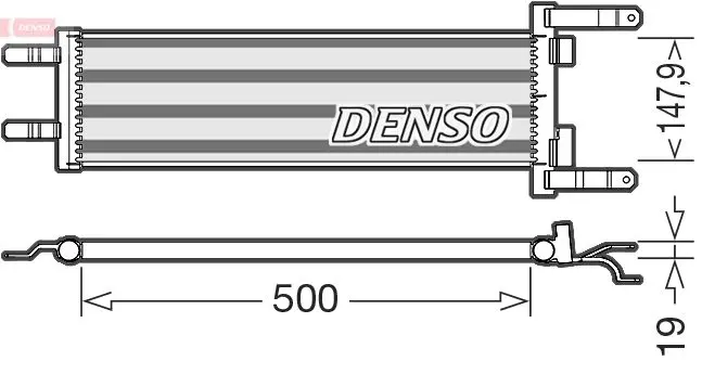 Eļļas radiators, Motoreļļa Denso DRL01003