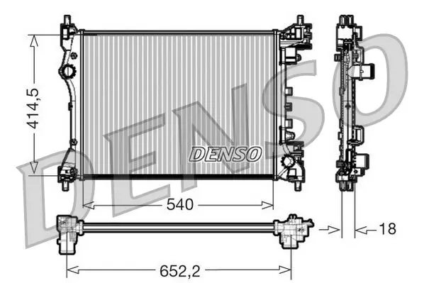 Radiators, Motora dzesēšanas sistēma Denso DRM01005