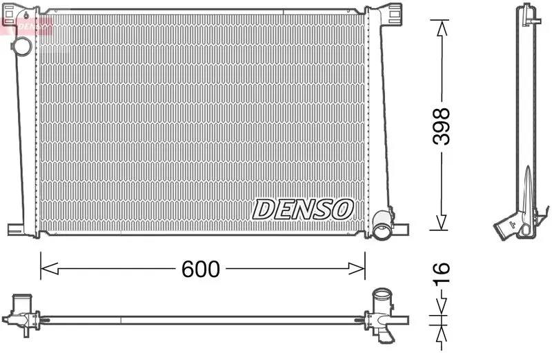 Radiators, Motora dzesēšanas sistēma Denso DRM05007