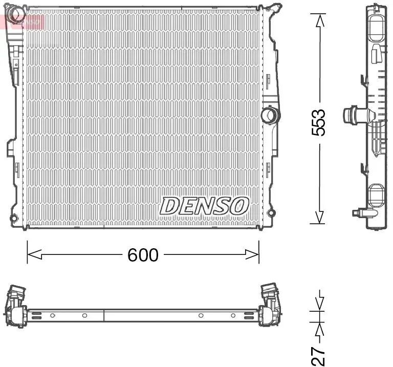 Radiators, Motora dzesēšanas sistēma Denso DRM05008