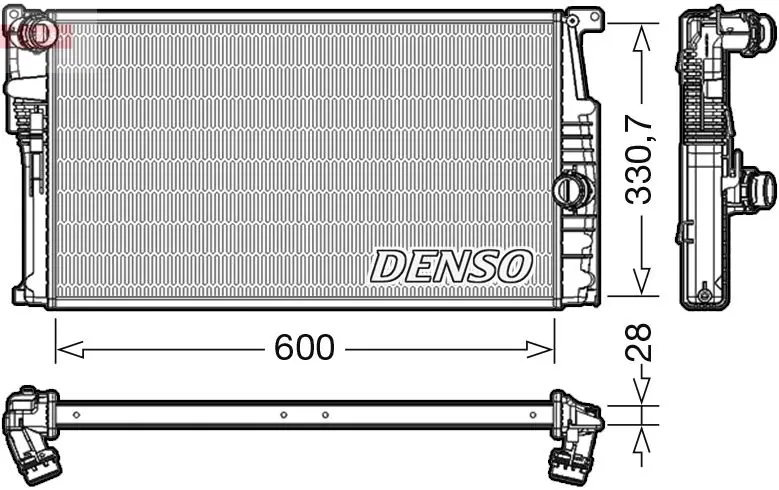Radiators, Motora dzesēšanas sistēma Denso DRM05015