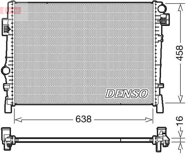Radiators, Motora dzesēšanas sistēma Denso DRM09054