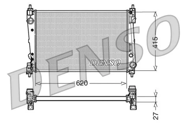 Radiators, Motora dzesēšanas sistēma Denso DRM09111