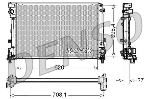 Radiators, Motora dzesēšanas sistēma Denso DRM09163