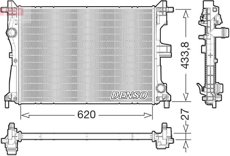 Radiators, Motora dzesēšanas sistēma Denso DRM09179