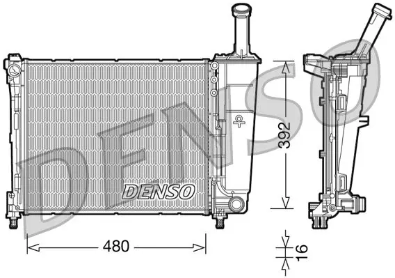 Radiators, Motora dzesēšanas sistēma Denso DRM13016