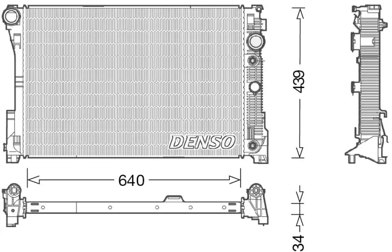 Radiators, Motora dzesēšanas sistēma Denso DRM17048