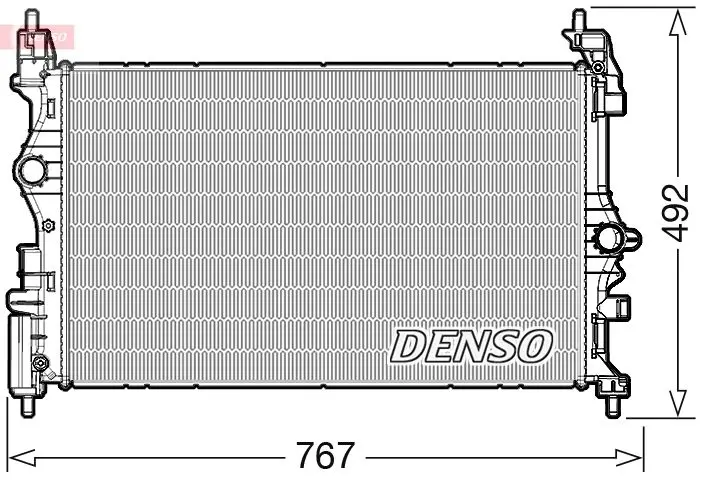 Radiators, Motora dzesēšanas sistēma Denso DRM20019
