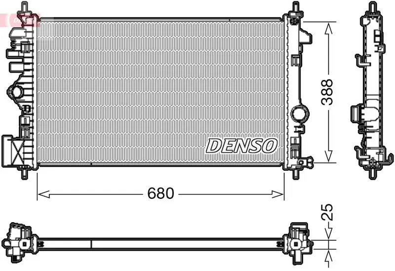 Radiators, Motora dzesēšanas sistēma Denso DRM20109
