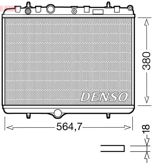 Radiators, Motora dzesēšanas sistēma Denso DRM21055