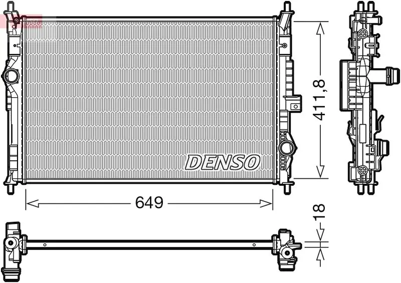 Radiators, Motora dzesēšanas sistēma Denso DRM21103