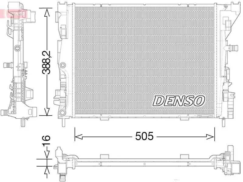 Radiators, Motora dzesēšanas sistēma Denso DRM23035