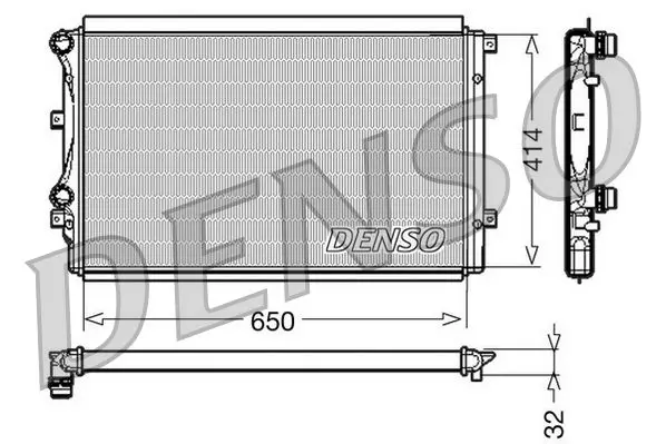 Radiators, Motora dzesēšanas sistēma Denso DRM32015