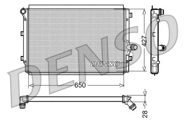 Radiators, Motora dzesēšanas sistēma Denso DRM32017