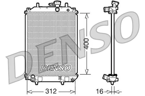 Radiators, Motora dzesēšanas sistēma Denso DRM35002