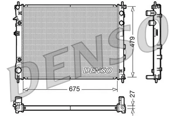 Radiators, Motora dzesēšanas sistēma Denso DRM36012