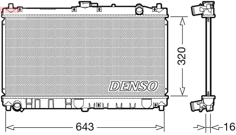 Radiators, Motora dzesēšanas sistēma Denso DRM44031