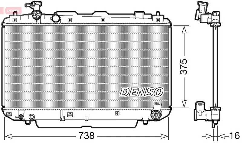 Radiators, Motora dzesēšanas sistēma Denso DRM50083