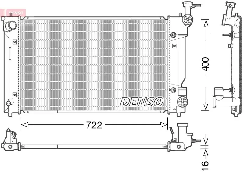 Radiators, Motora dzesēšanas sistēma Denso DRM50098