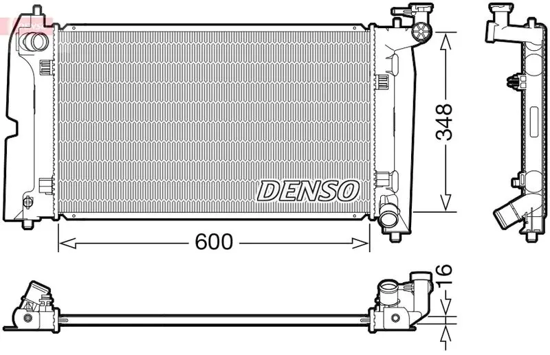 Radiators, Motora dzesēšanas sistēma Denso DRM50110