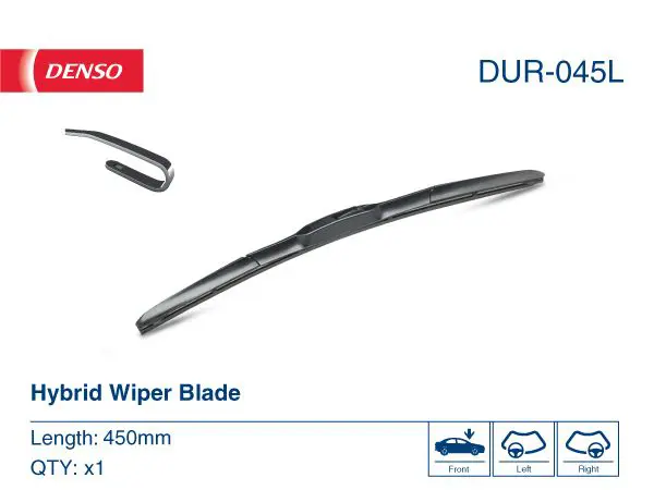 Stikla tīrītāja slotiņa Denso DUR045L