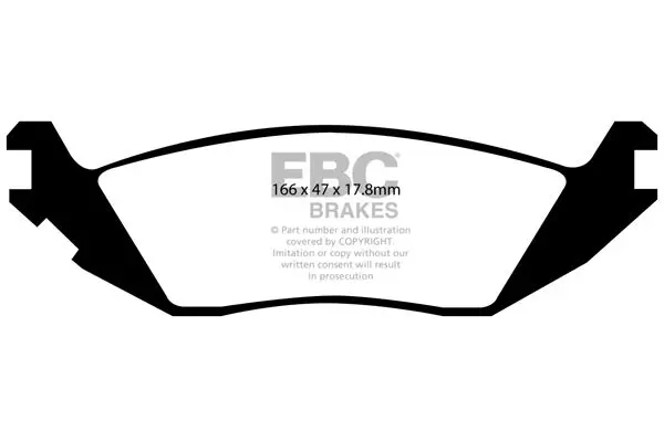 Bremžu uzliku kompl., Disku bremzes EBC
