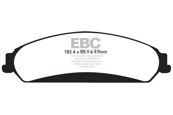 Bremžu uzliku kompl., Disku bremzes EBC
