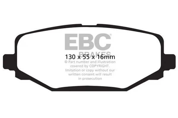 Bremžu uzliku kompl., Disku bremzes EBC