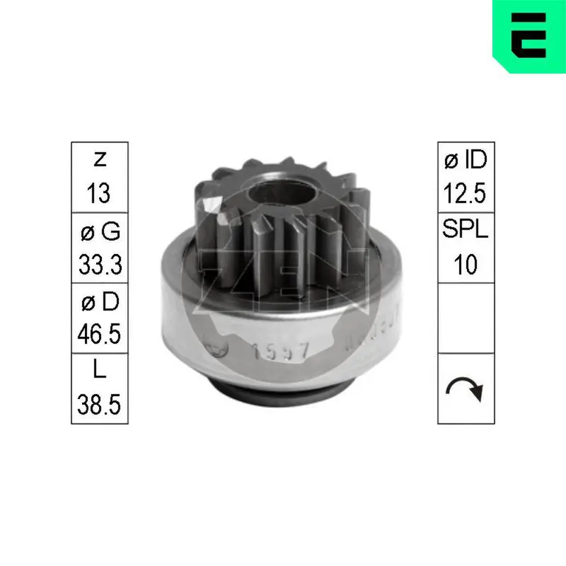 Freewheel Gear, starter ERA ZN1557