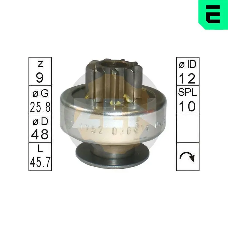 Freewheel Gear, starter ERA ZN1752