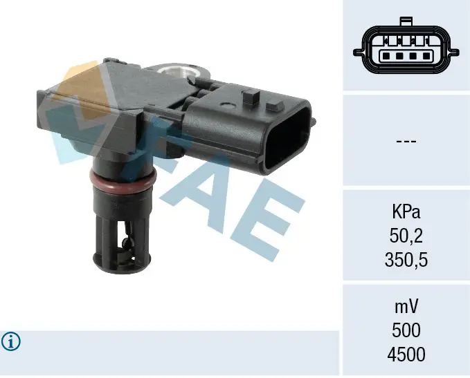 Sensor, intake manifold pressure FAE 15274