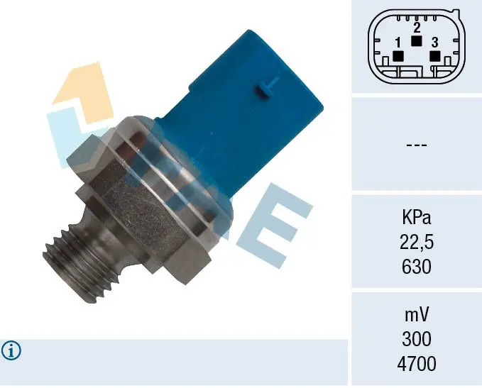 Sensor, exhaust pressure FAE 16158