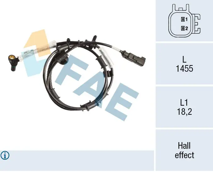 Sensor, wheel speed FAE 78215