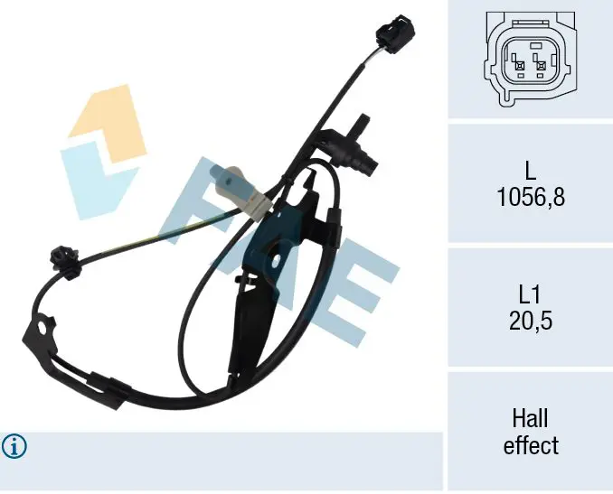 Sensor, wheel speed FAE 78726