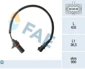 Sensor, crankshaft pulse FAE 79478
