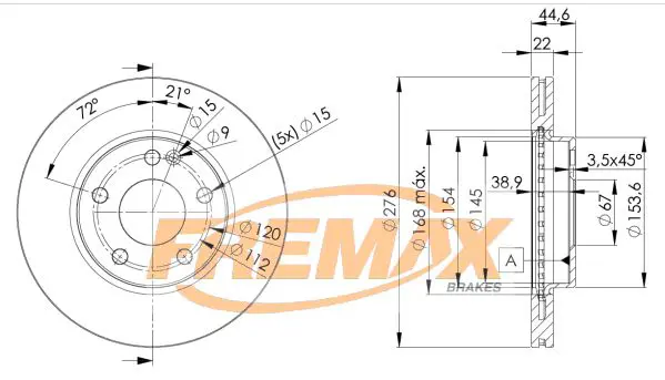 Bremžu diski FREMAX BD0111