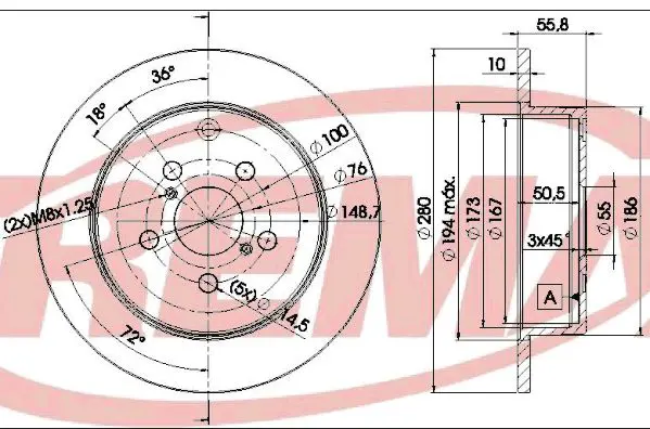 Bremžu diski FREMAX BD0503