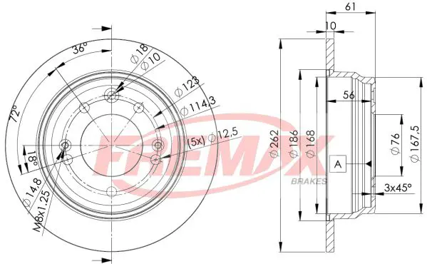 Bremžu diski FREMAX BD0581