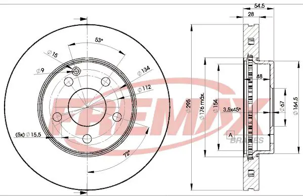 Bremžu diski FREMAX BD0812