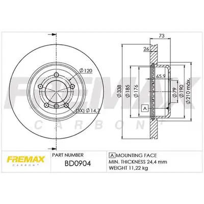Brake Disc FREMAX BD1104